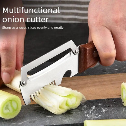 🔥Foodsaver@ Wooden-Handled Stainless Steel Shredder and Peeler (Offer)