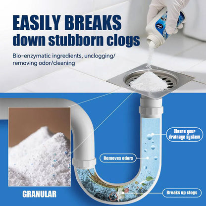 Powerful Pipe Dredging Agent for Kitchen and Toilet Pipelines - Dissolves 200+ Blockages and Kills 99% of Bacteria
