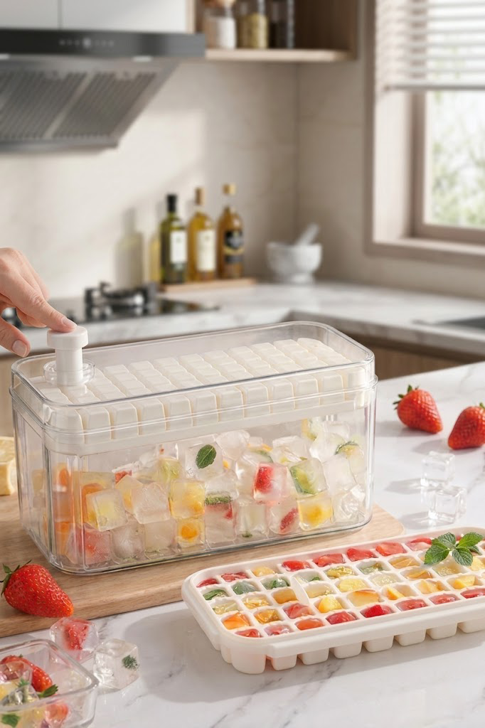 FoodSaver® Press Ice Cube Tray with Scoop