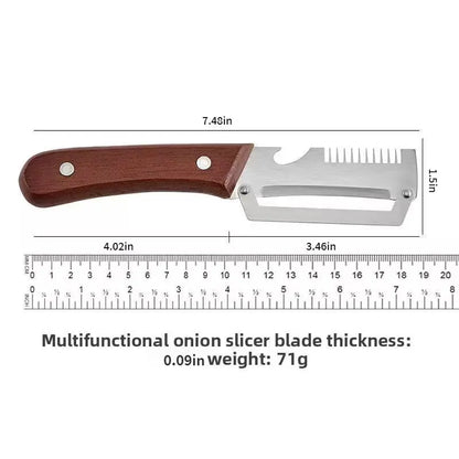 🔥Foodsaver@ Wooden-Handled Stainless Steel Shredder and Peeler (Offer)