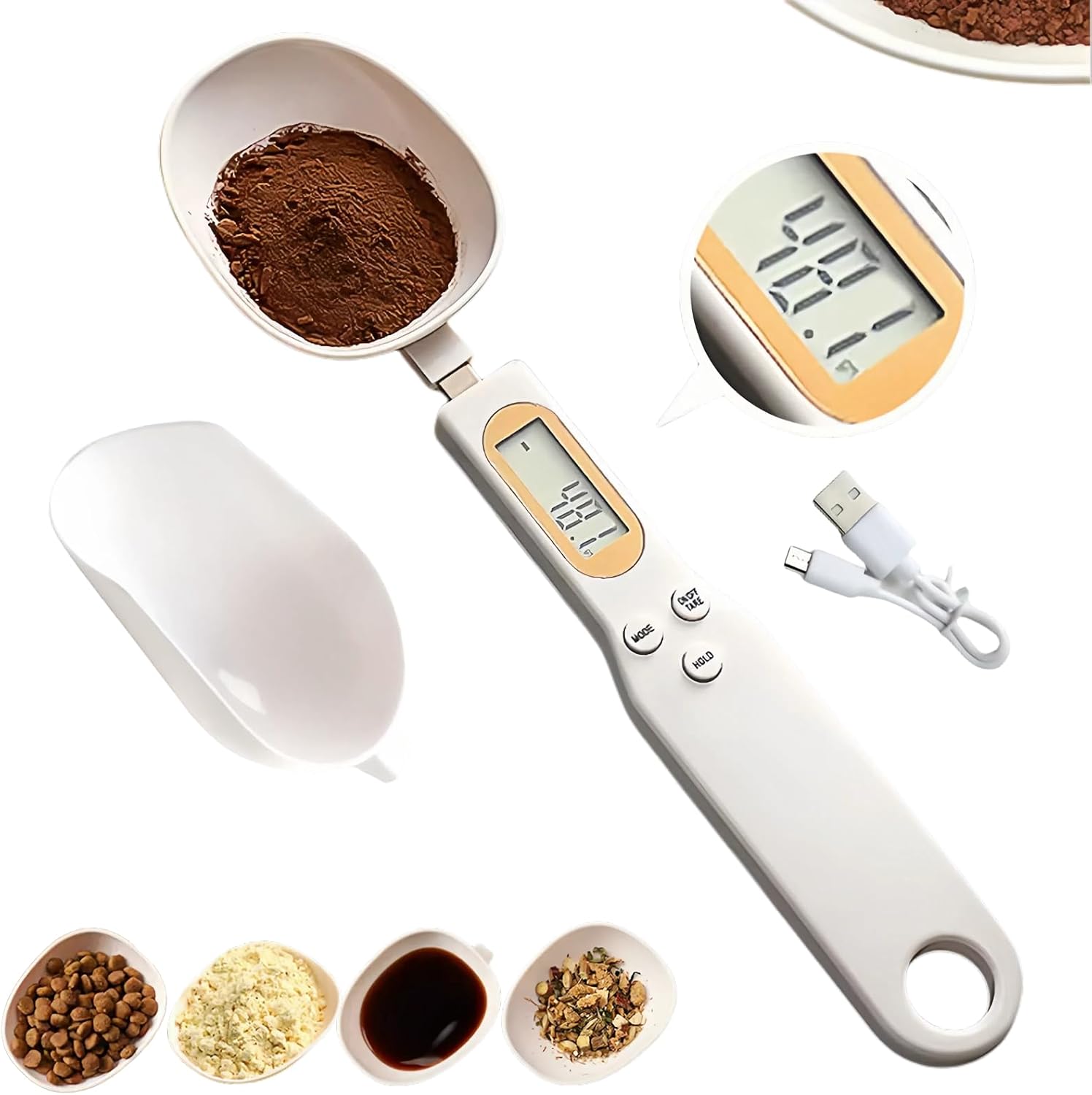 Electronic white (small spoon)
