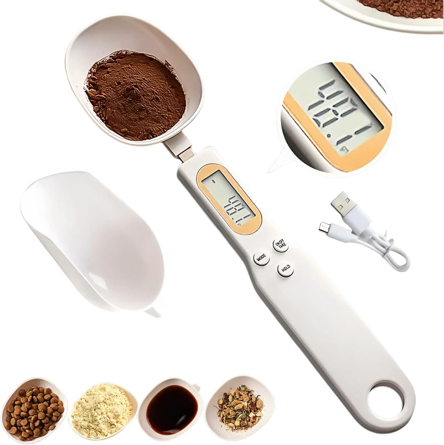🔥High Precision 0.1g——FoodSaver® Digital Measuring Spoon for Food Coffee Powder Tea Ingredients Spice Baking Kitchen Gram Measuring Spoons