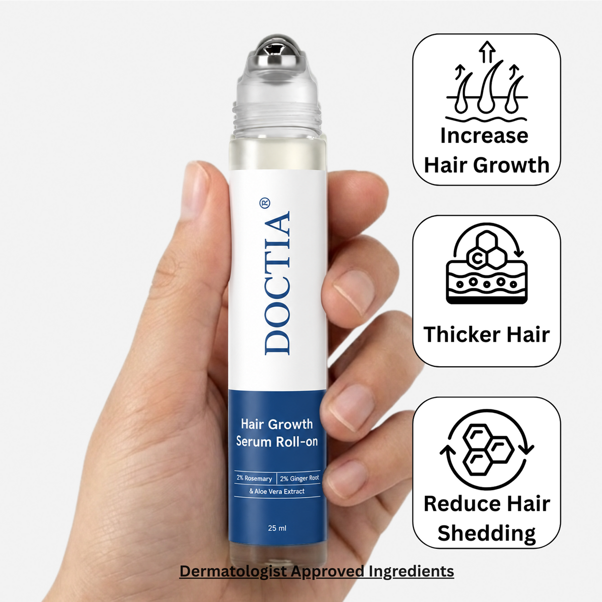 👍DOCTIA® Hair Growth Roll on Serum | For Hair Growth & Hair Loss Prevention