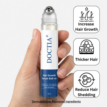 👍DOCTIA® Hair Growth Roll on Serum | For Hair Growth & Hair Loss Prevention