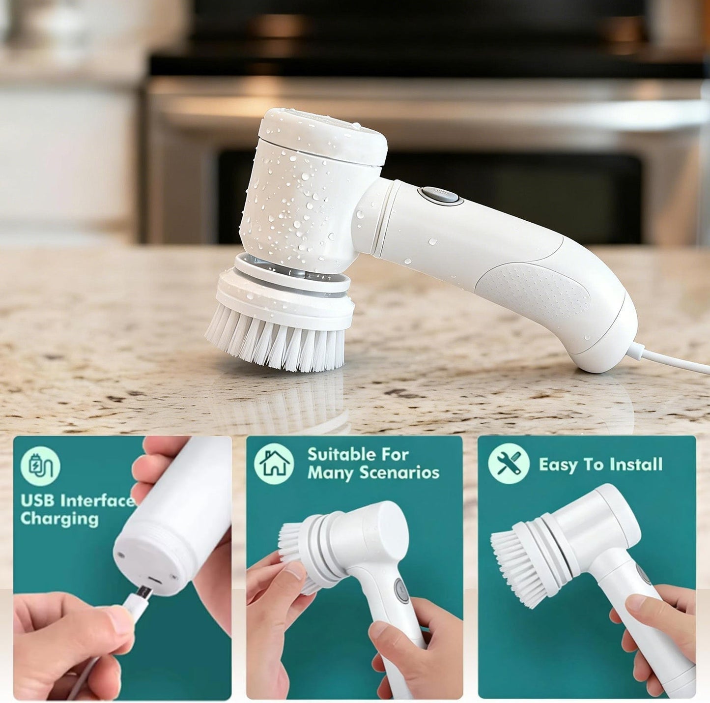 🔥FoodSaver® OmniScrub Pro — The Ultimate Cordless Electric Power Scrubber for Whole-Home Deep Cleaning