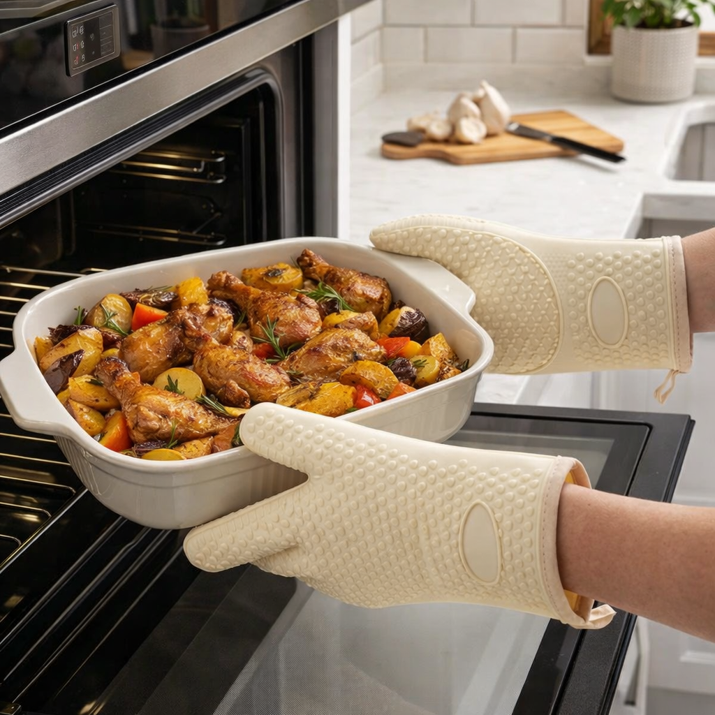 FoodSaver® Heat Resistant Kitchen Gloves – Safe Grip for Everyday Cooking