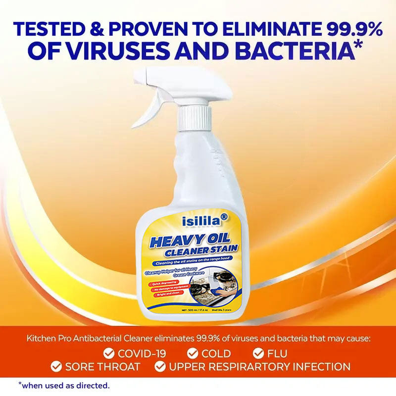 All Purpose Kitchen Heavy Oil Cleaning Agent-Antibacterial Spray for Countertops, Ovens, and Appliances