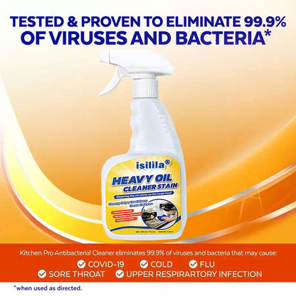 All Purpose Kitchen Heavy Oil Cleaning Agent-Antibacterial Spray for Countertops, Ovens, and Appliances