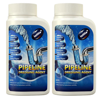 Powerful Pipe Dredging Agent for Kitchen and Toilet Pipelines - Dissolves 200+ Blockages and Kills 99% of Bacteria
