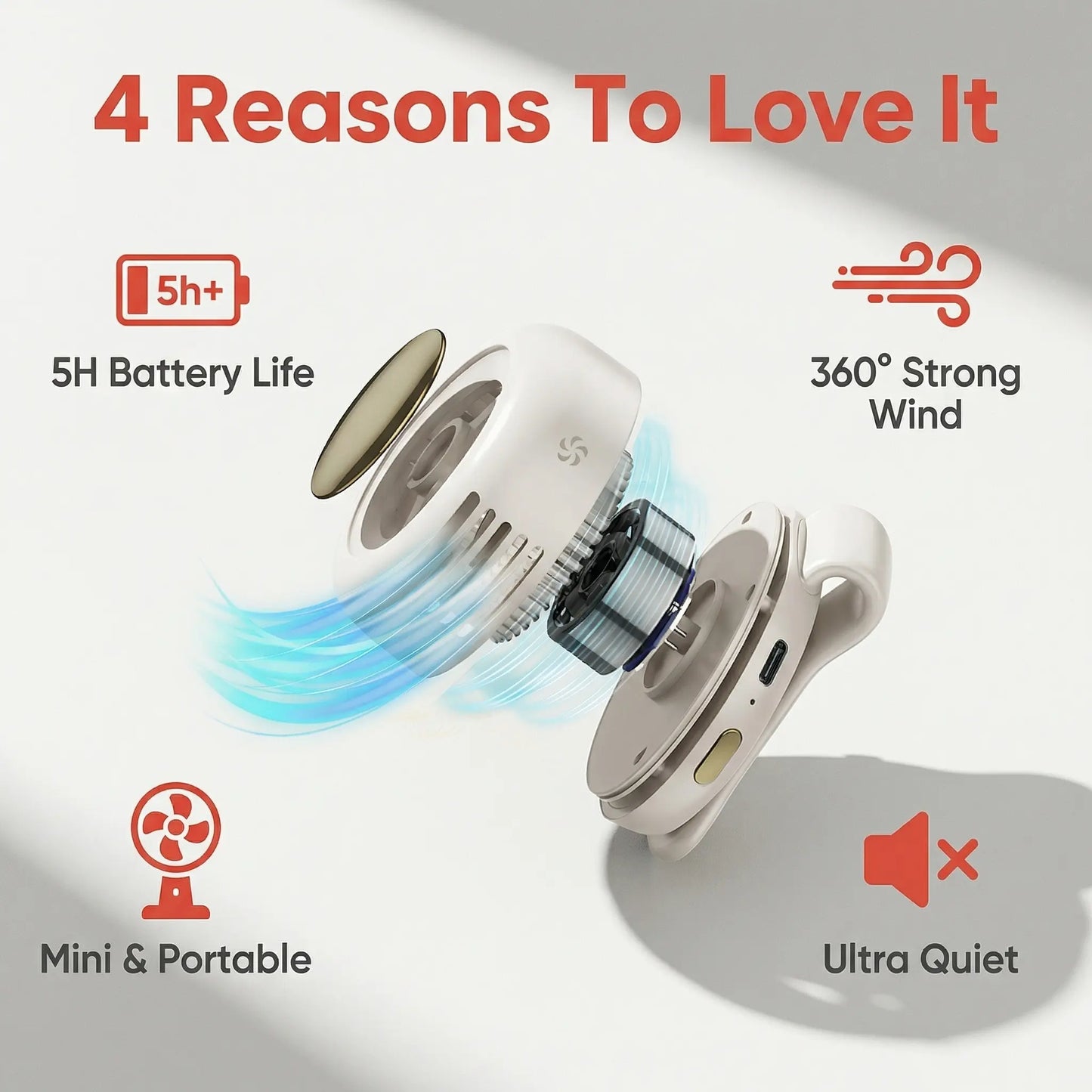 🔥Last Day 60% OFF🔥 Mini Bladeless Fan.