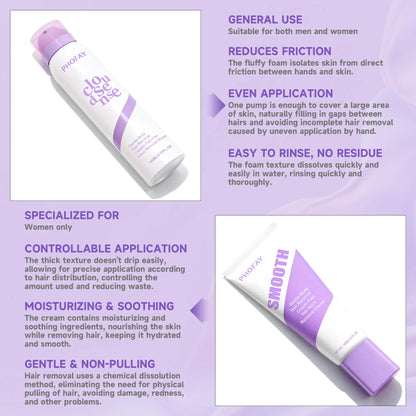 🔥Last Day 60% OFF🔥 Bikini Hair Removal Cream & Mousse Set – Pain-Free, Gentle & Fast for Sensitive Skin