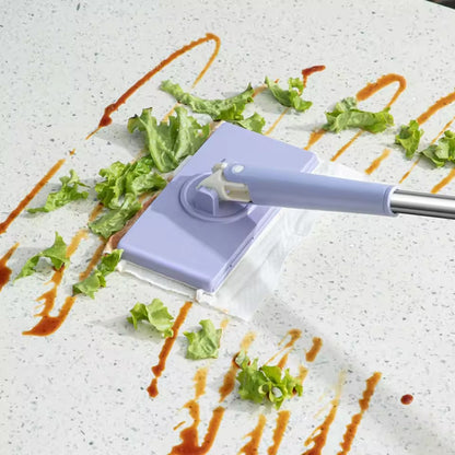 Final 3 hours 50% off: 🔥No-wash Mop, Uses Disposable Face Towel, Hands-Free Replacement, Dry and Wet Multi Surface Floor Cleaner, Bathroom Cleaning