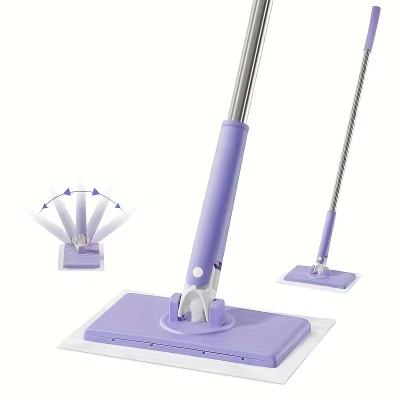 Final 3 hours 50% off: 🔥No-wash Mop, Uses Disposable Face Towel, Hands-Free Replacement, Dry and Wet Multi Surface Floor Cleaner, Bathroom Cleaning