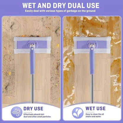 Final 3 hours 50% off: 🔥No-wash Mop, Uses Disposable Face Towel, Hands-Free Replacement, Dry and Wet Multi Surface Floor Cleaner, Bathroom Cleaning